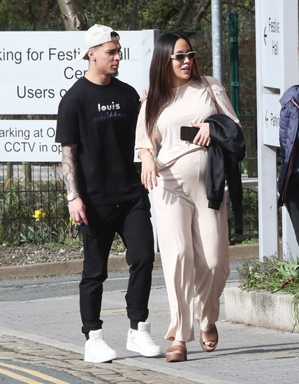 Antony goes for stroll with pregnant girlfriend days after scoring in Man Utd's incredible FA Cup win over Liverpool