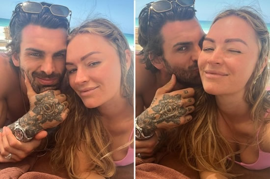 Laura Woods stuns in pink bikini on holiday in Mexico as boyfriend Adam Collard shares loved-up snaps
