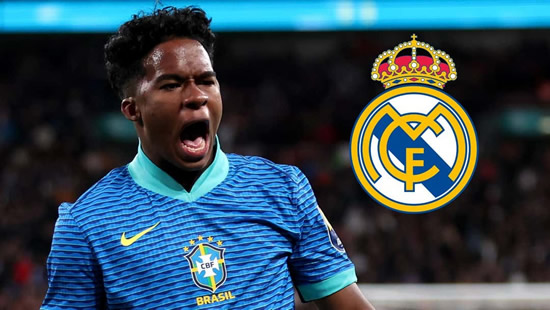 Real Madrid's plans for Brazilian wonderkid Endrick confirmed as Palmeiras' hopes of loan transfer are ended
