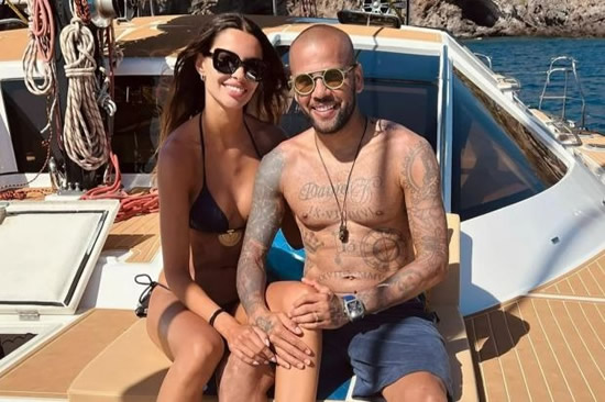 Dani Alves' ex-wife Joana Sanz shares first pic with disgraced Barcelona star since prison release after rape conviction