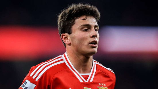 Man Utd prepared to smash transfer record for Joao Neves after extensive scouting mission - with Benfica wonderkid earmarked for club partnership with Portugal team-mate Bruno Fernandes