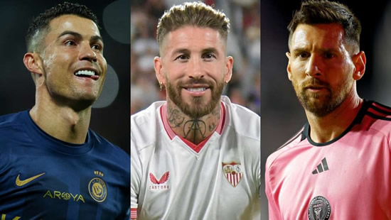 Reunion with Lionel Messi or Cristiano Ronaldo? Transfer poser for Sergio Ramos as Real Madrid legend attracts interest from MLS & Saudi Pro League