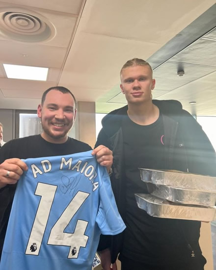 ERL OF SANDWICH Man City star Erling Haaland scoffs four monster sandwiches costing £56 leaving shop owner in dreamland