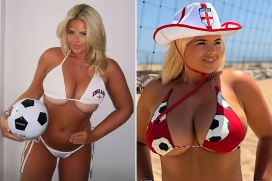 Apollonia Llewellyn Flaunts Eye-Popping England Bikini Following Tense Ghana Draw