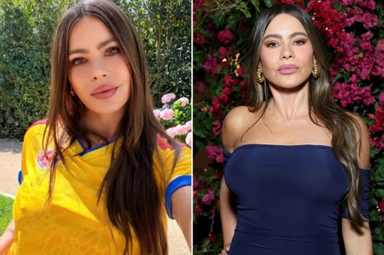 Sofia Vergara wows in tight Colombia top to get fans pumped for World Cup clash