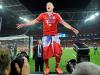 Robben says thank you to the Bayern fans for all their roaring support which has helped the club win their fifth European Cup title