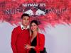 Leandro Paredes was spotted at the party in Paris where guests were asked to dress in red