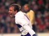 Antonio Conte celebrates a goal while playing for Italy