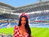 She shot to fame while supporting Croatia at the World Cup